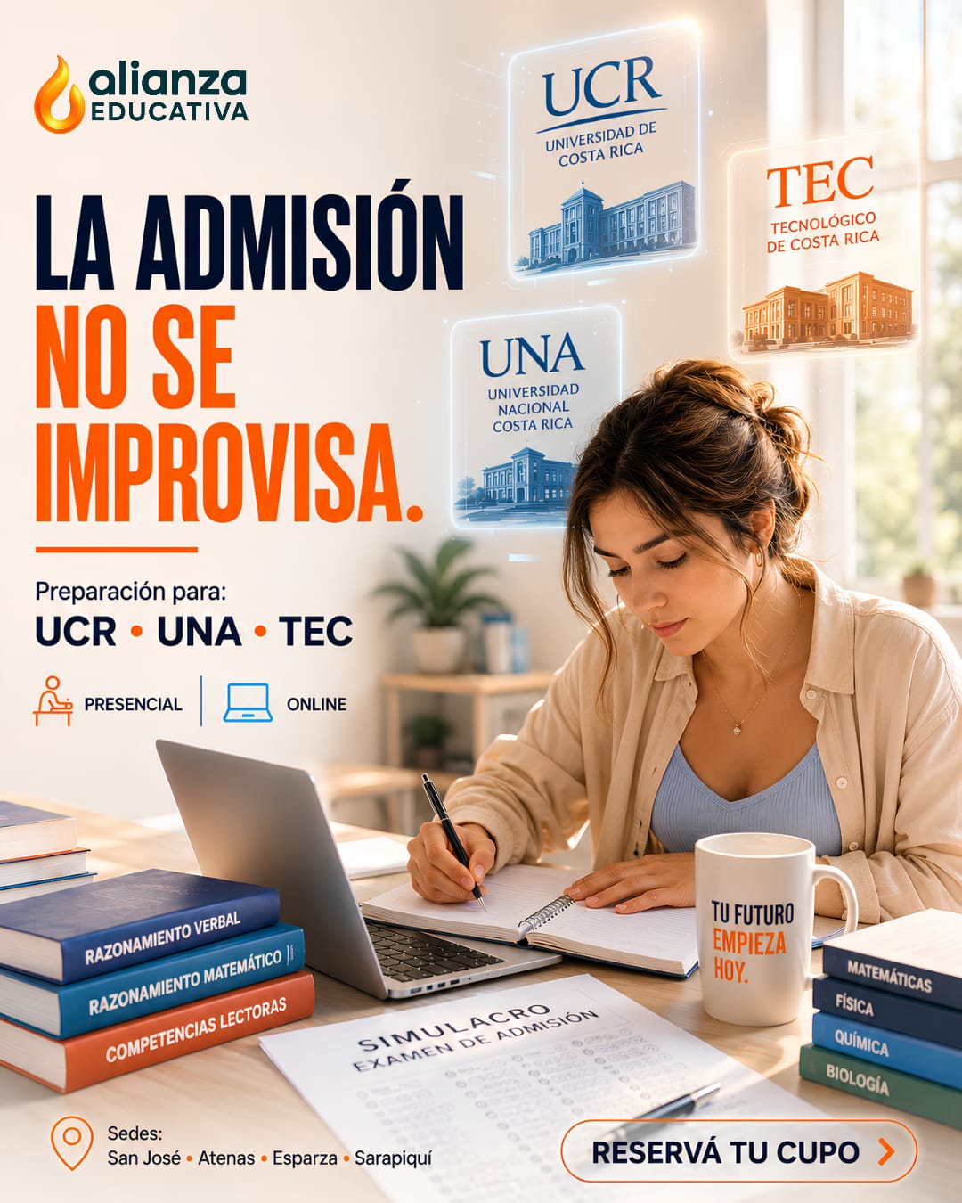 Curso Preparatorio de Admisión UCR UNA TEC