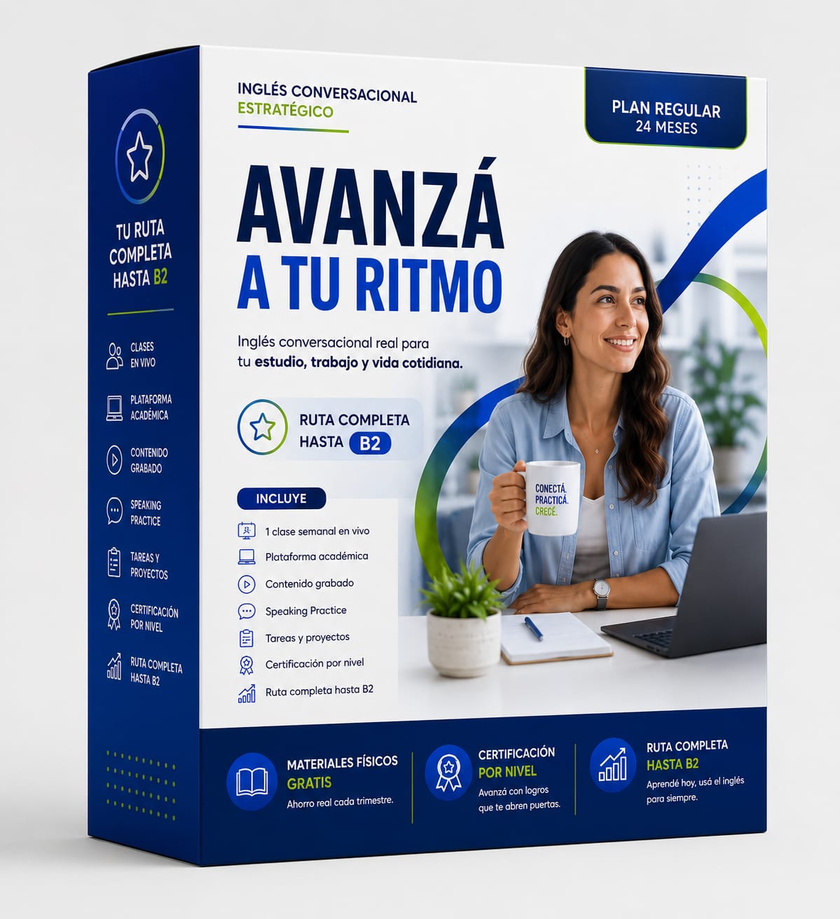 Box del plan regular de Inglés Conversacional Estratégico de 24 meses